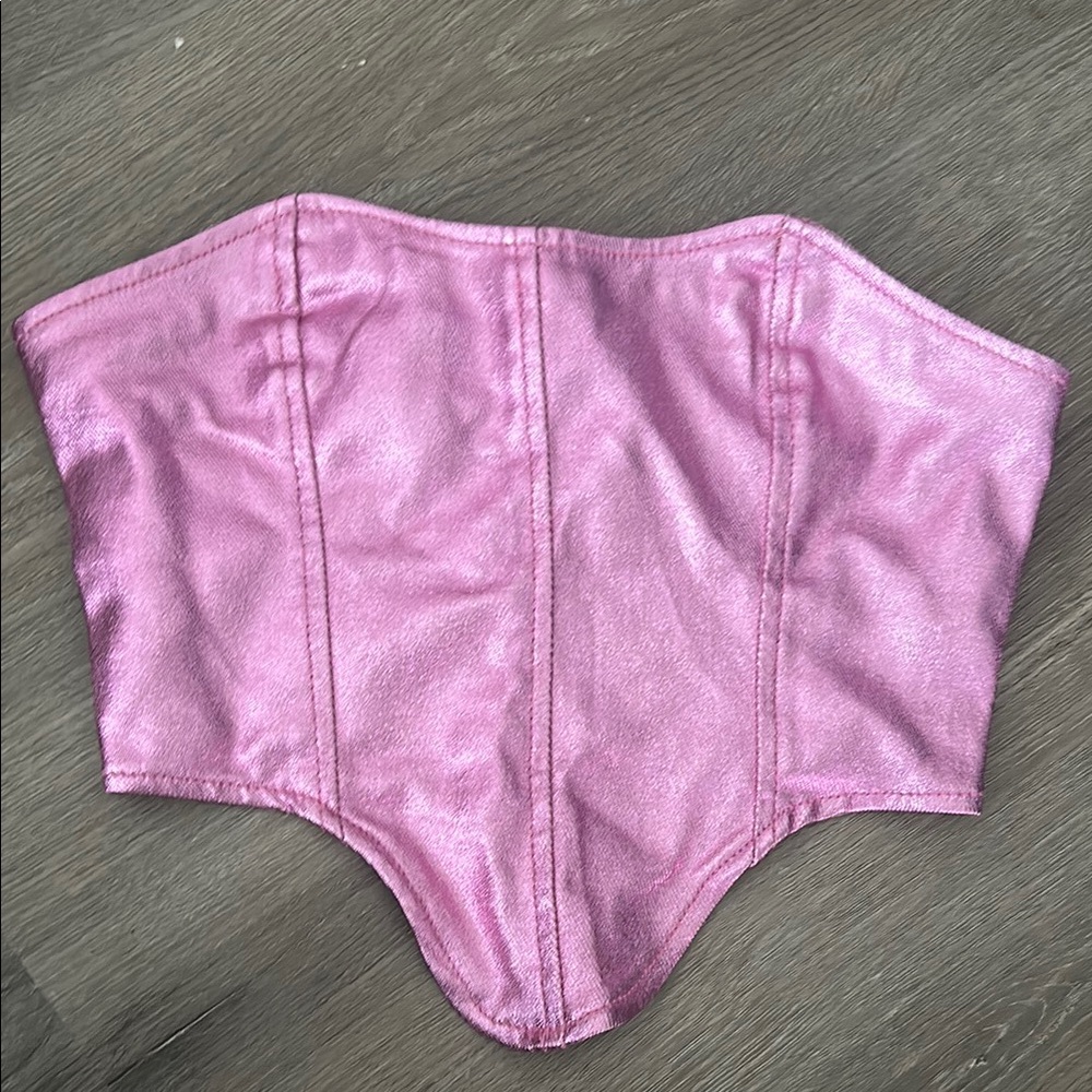 PrettyLittleThing Pink Corset Top